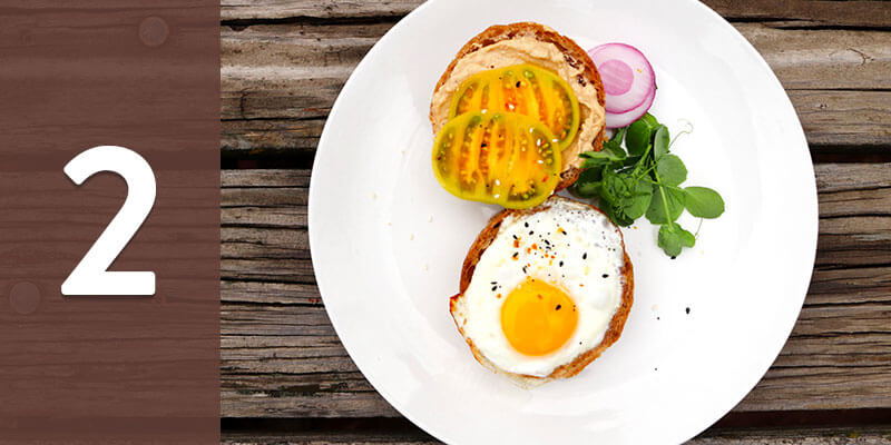 Egg Hummus Sandwich Recipe Vegetarian 