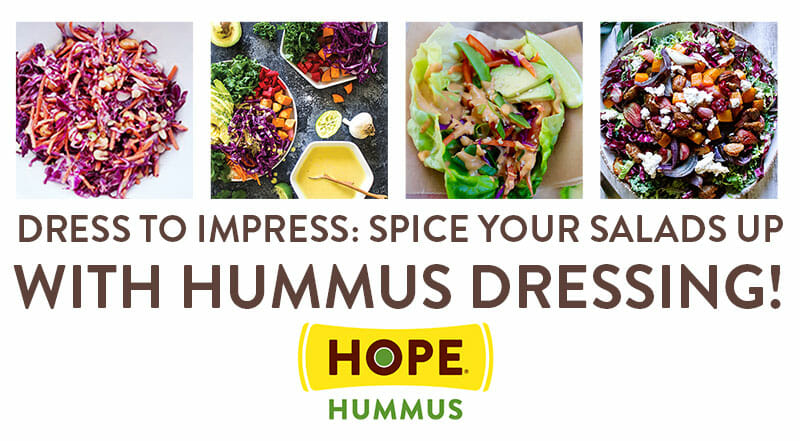 Recipes for salad with hummus dressing