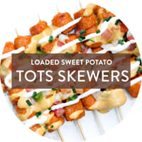 Sweet Potato Tots Skewers