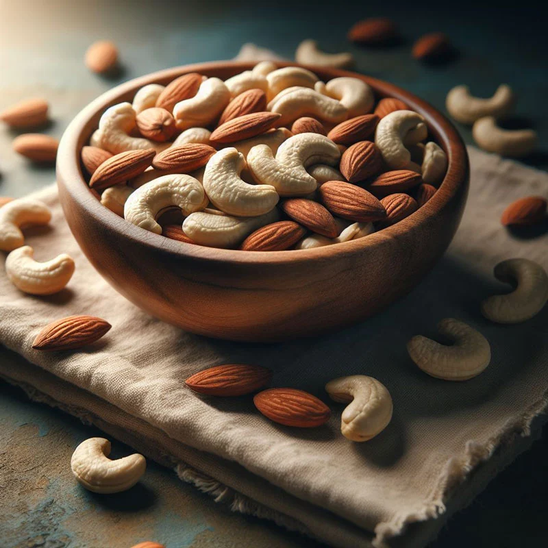 Cashews and almonds: the base of healthy dips for chips