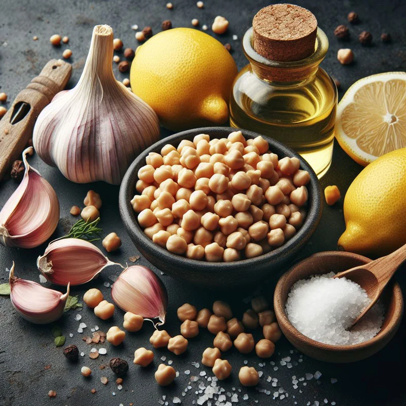 Garbanzo beans: the base for hummus, healthy dips for celery
