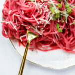 Creamy Beet Pasta Recipe for Earth Day Party Food Ideas