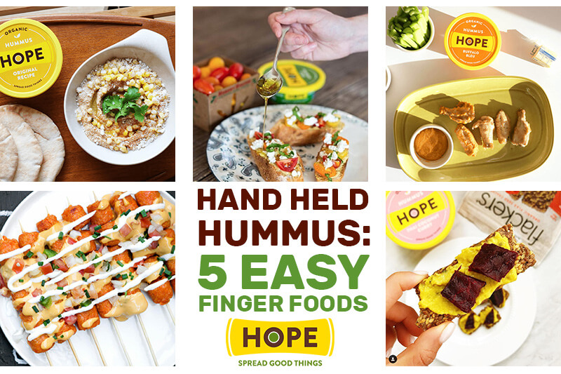 Hand Held Hummus! 5 Easy Finger Food Ideas