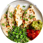 Veggie Hummus Quesadillas