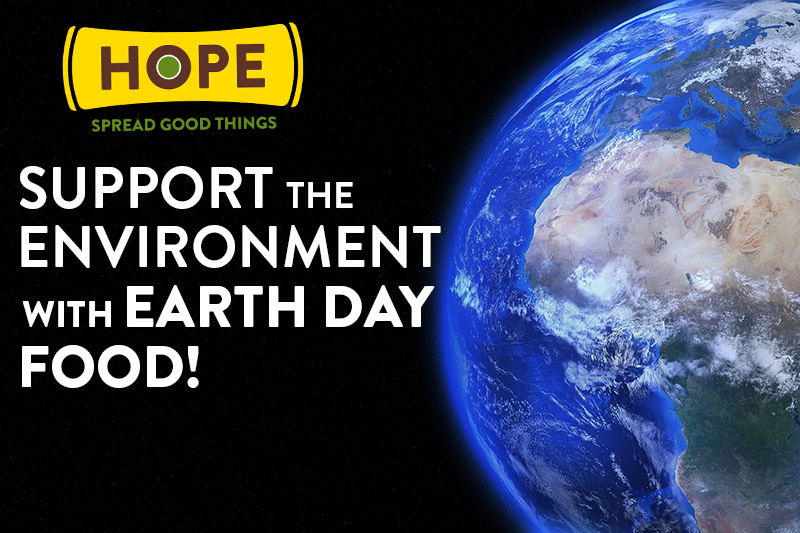 Support the environment with earth day food!