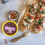 Roasted Garlic Pizza with Mushrooms, Spinach and Feta: Dairy free dip recipes
