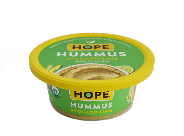 Hummus made with organic chickpeas