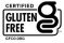 Certified gluten free